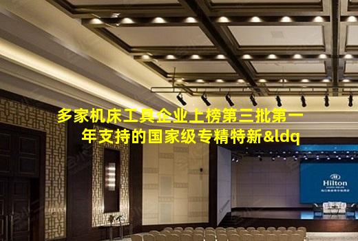 kaiyun官方网站-多家机床工具企业上榜第三批第一年支持的国家级专精特新“小巨人